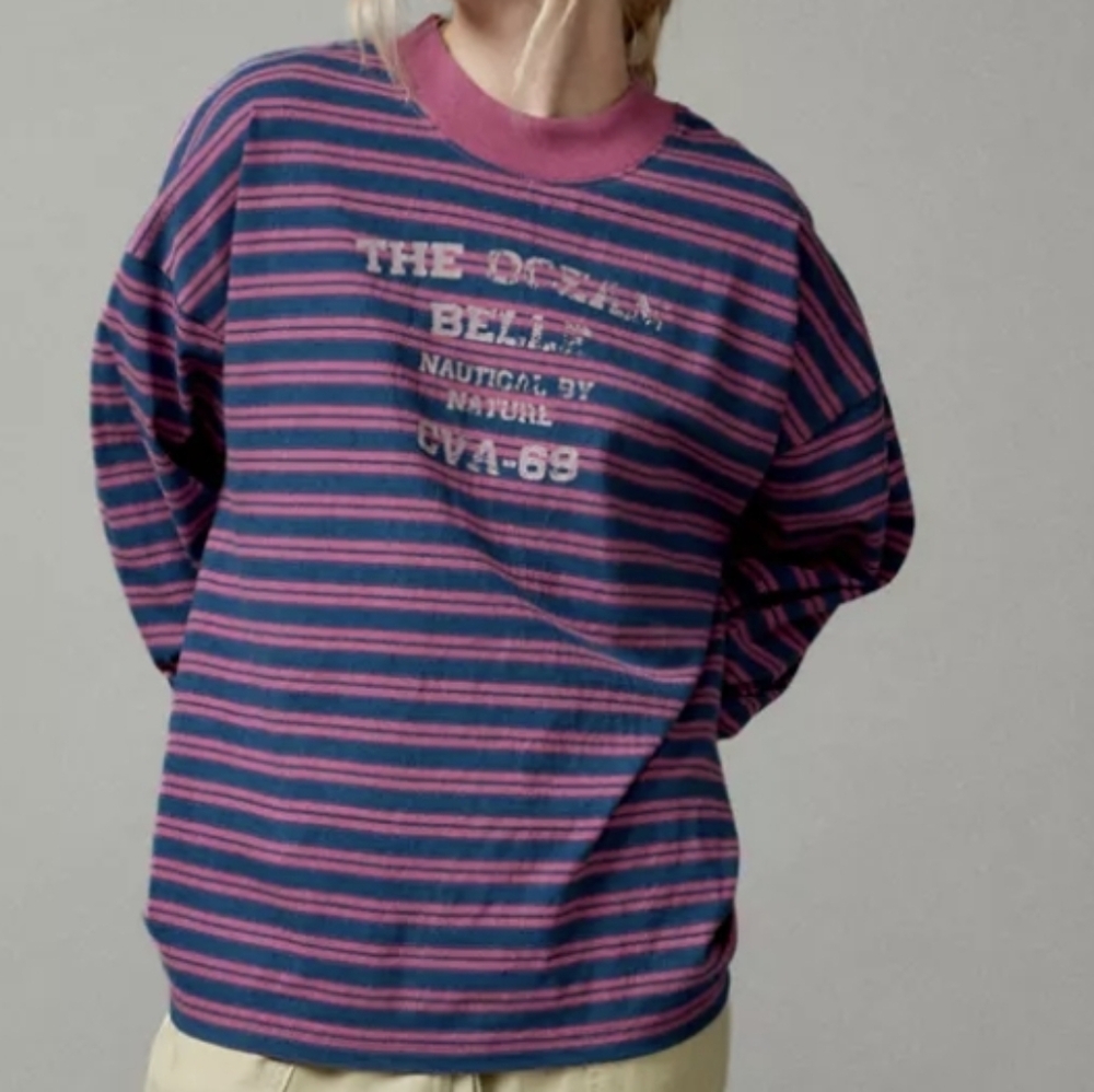 ⚓️BDG Spencer Long Sleeve Nautical Graphic Tee⚓️